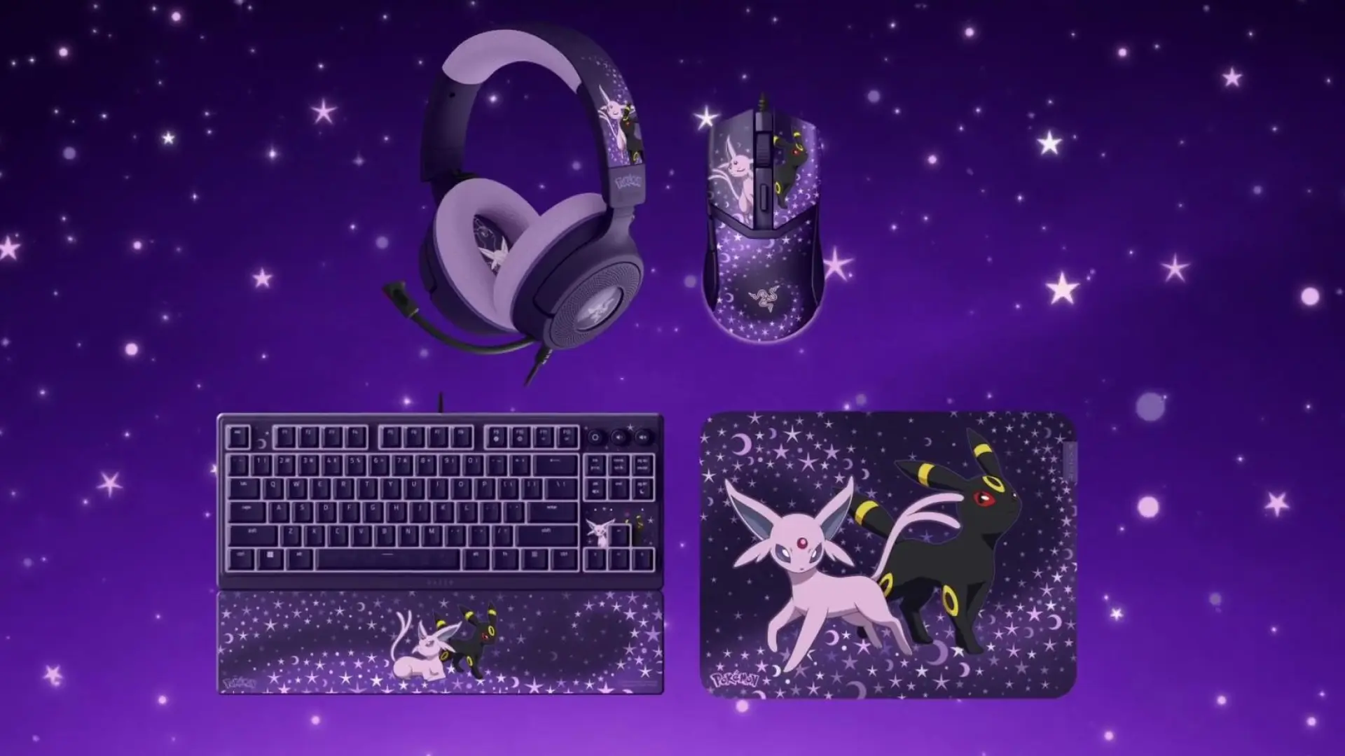 Probamos los nuevos accesorios de Pokémon de Razer, dedicados a Espeon y Umbreon, que llegan a tiempo para celebrar el 30 aniversario de la saga