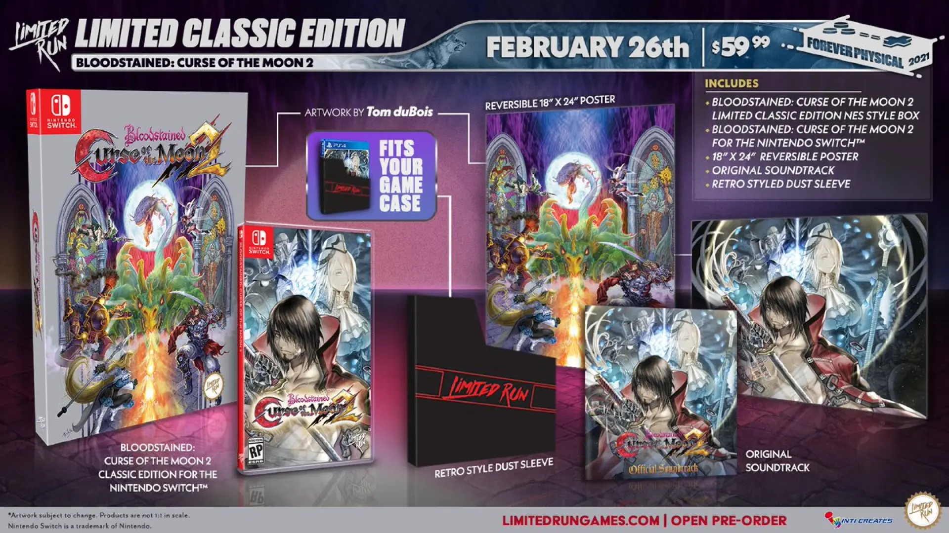 Bloodstained Curse of the Moon 2 recibe una edición especial al