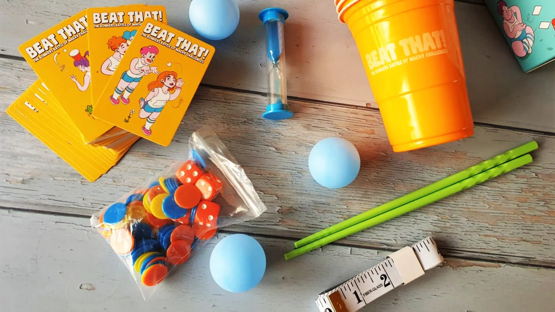 Beat That! – Juego De Fiesta Con 160 Desafíos Locos Para Niños Y Adultos, De 2 A 8 Jugadores, A Partir De 9 Años