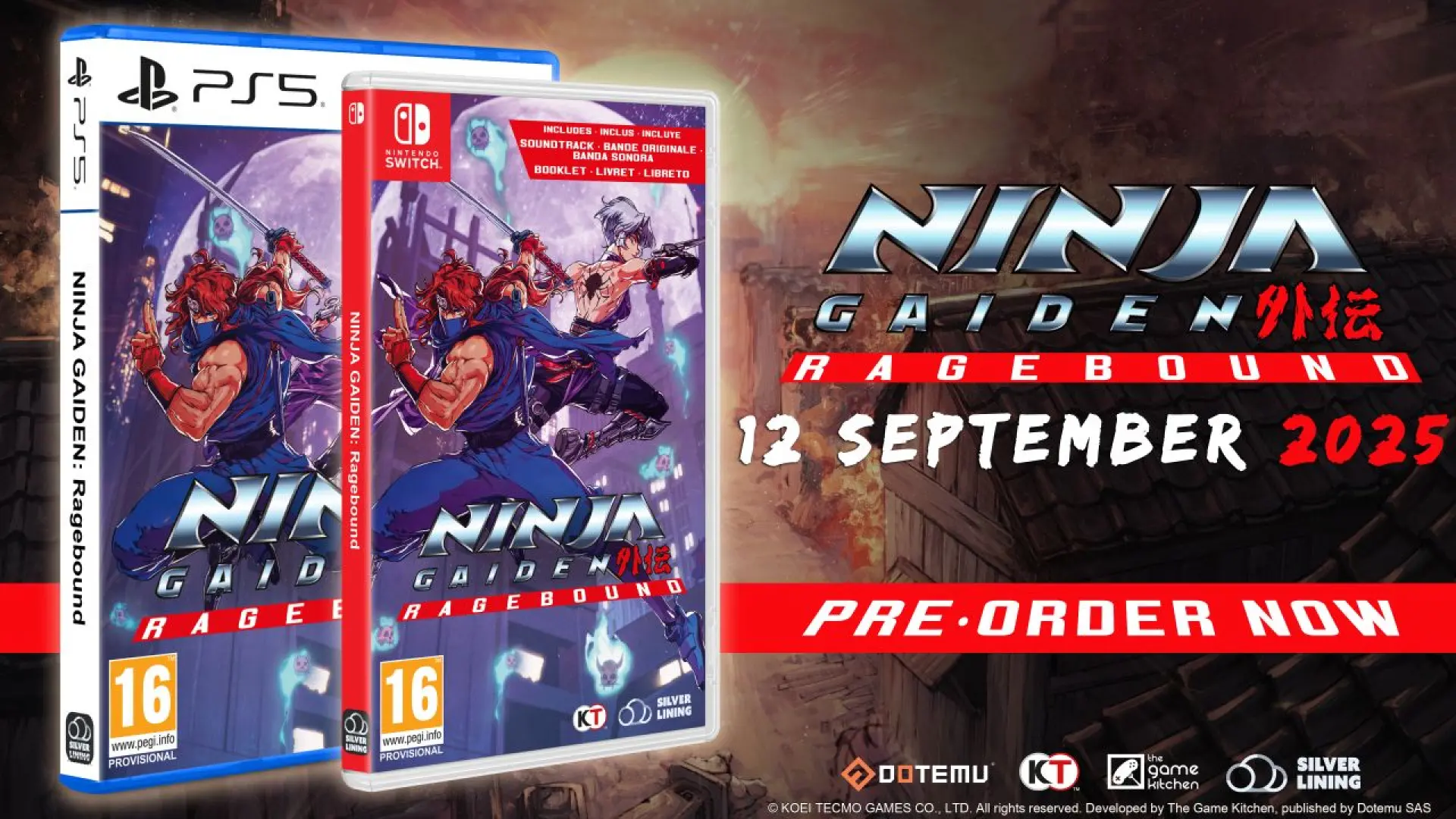 Ninja Gaiden Ragebound tendrá ediciones físicas para PS5 y