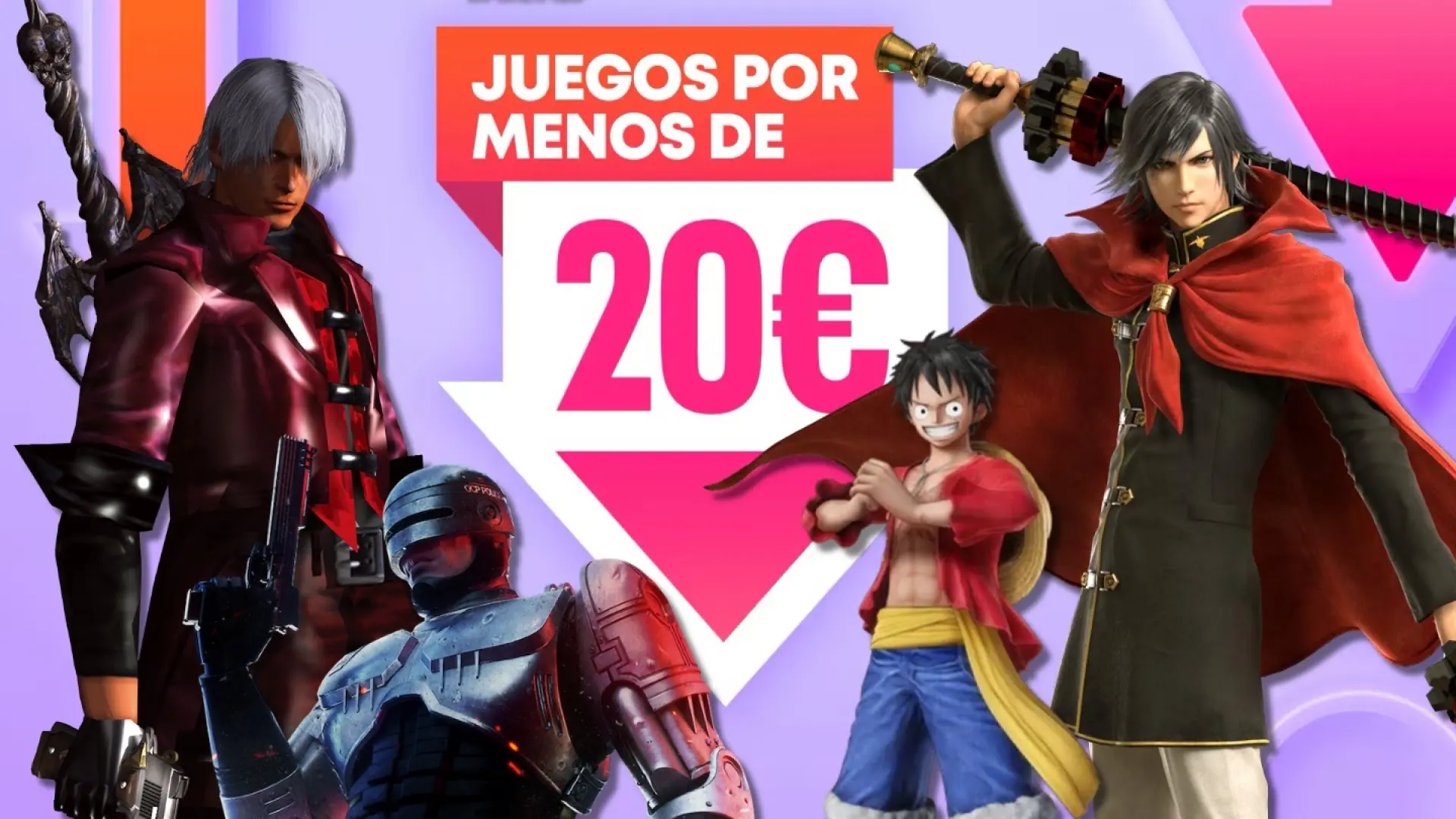 
         Entre las ofertas por menos de 20 euros de PS Store, hay joyas como los 4 primeros Devil May Cry 4 por 8,99 euros, Bionic Bay por 4,99 euros o Final Fantasy Type-0 HD por 5,99 euros 
    