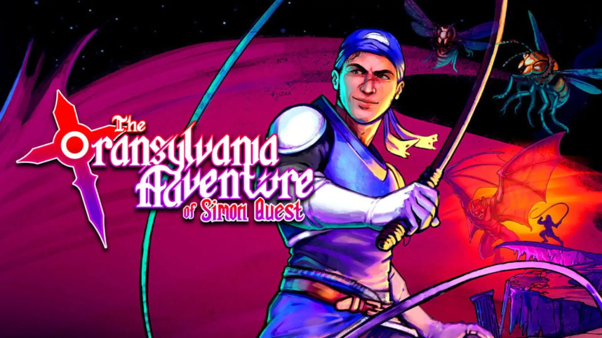 
         La clásica saga de aventuras Simon Quest regresa con The Transylvania Adventure of Simon Quest, un juego que bien podría pasar por un Castlevania de NES 
    