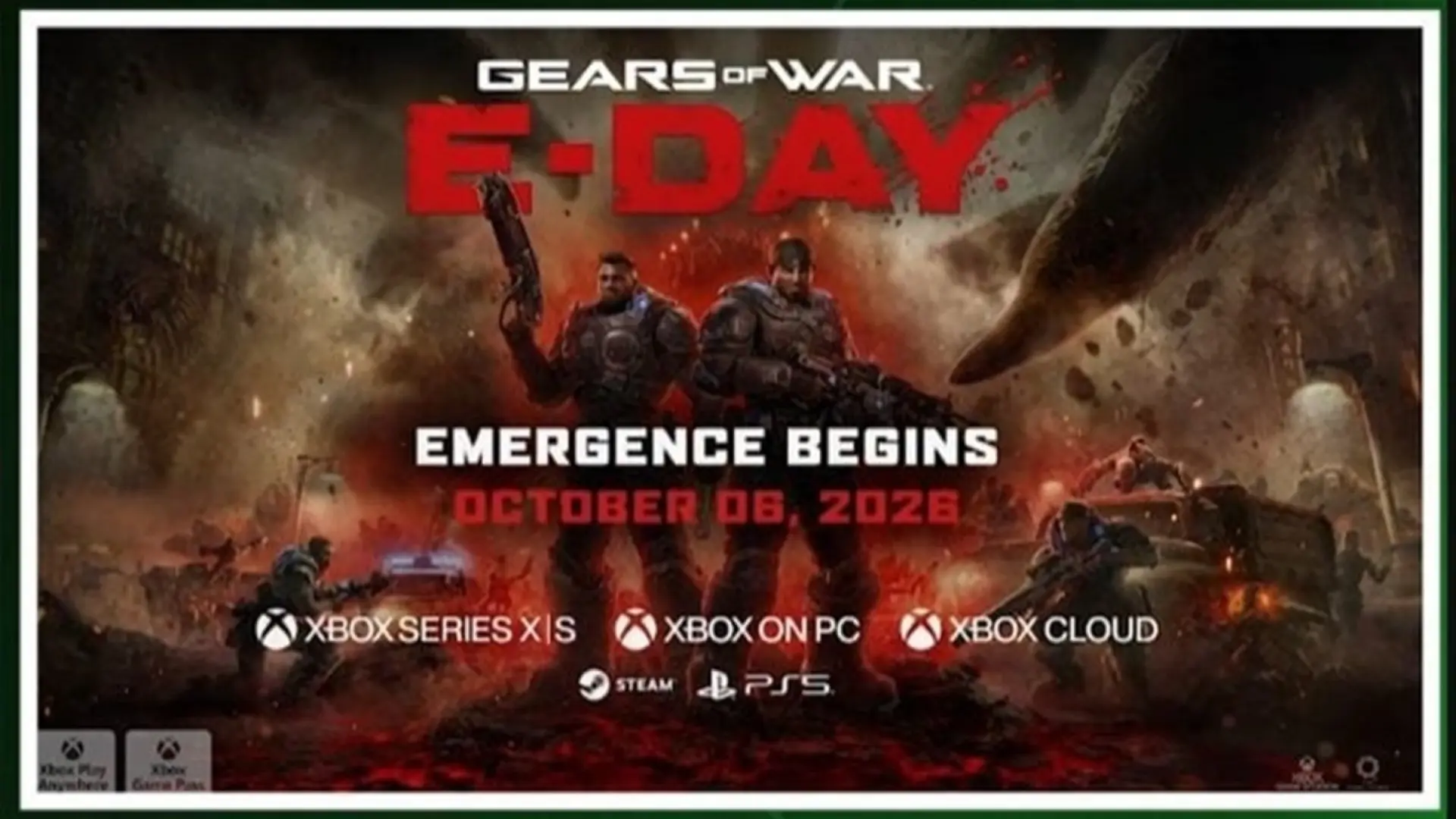 
         Xbox retira un vídeo de Gears of War E-Day con el logo de PS5 publicado tras anunciar la exclusividad, lo que sugiere que fue una decisión tomada en el último minuto 
    