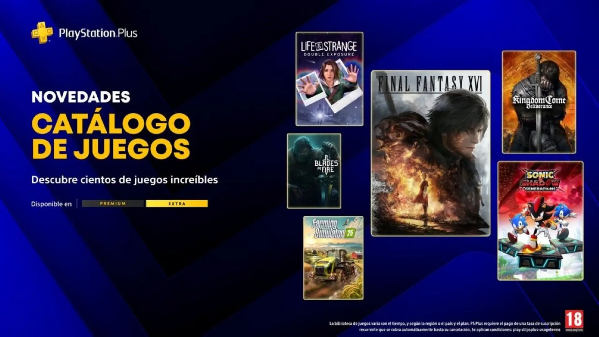 Anuncian juegos para PS Plus Extra y Premium en junio