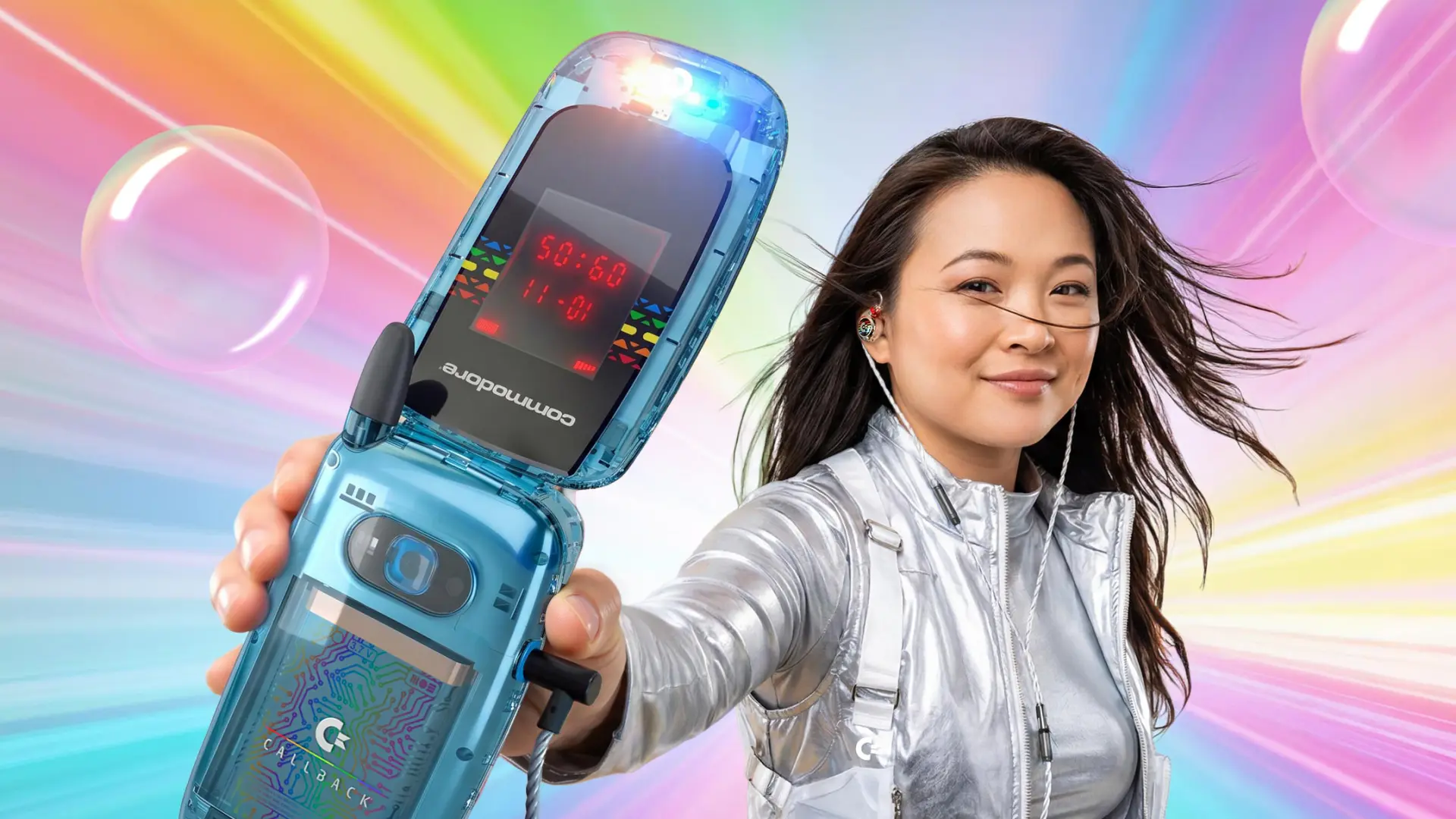 
         La resucitada Commodore quiere romper el mercado... ¿con un teléfono de concha al estilo años 2000? 
    
