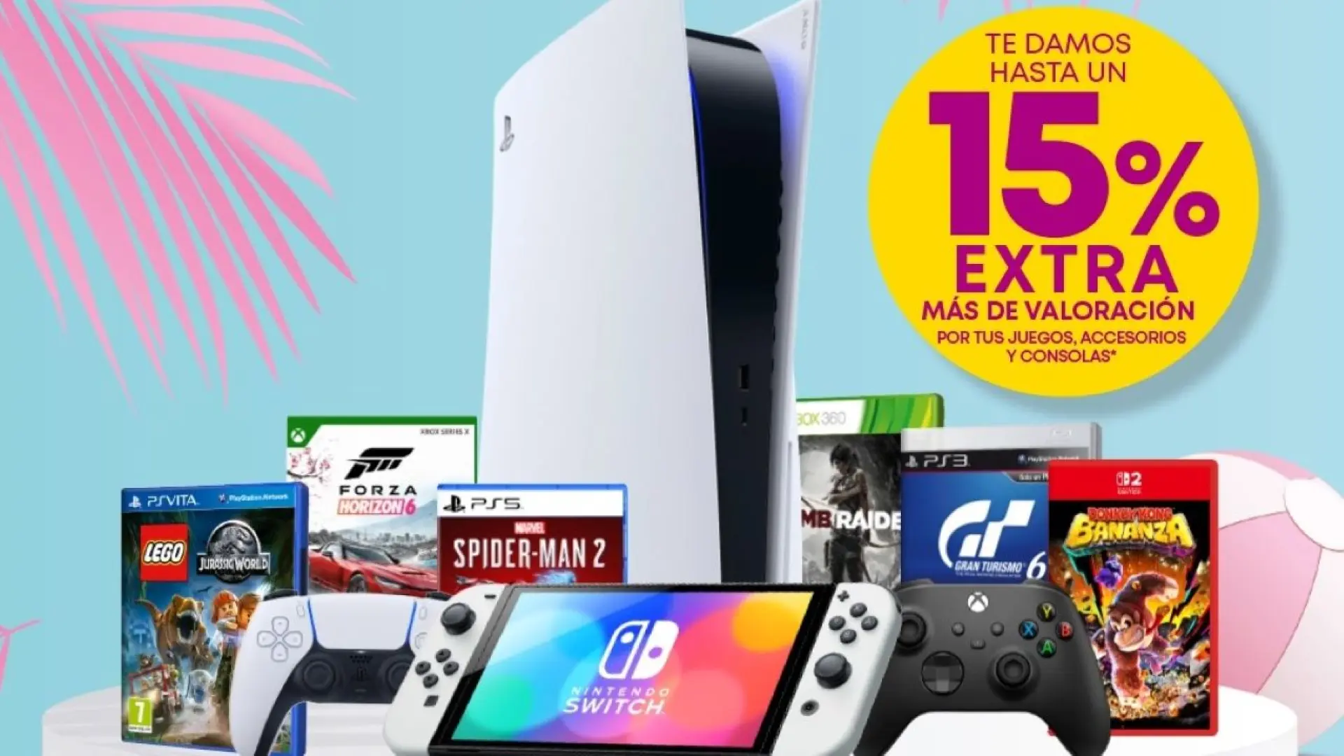 
         GAME sorprende con hasta un 15% de valoración extra en la venta de juegos, consolas y accesorios por tiempo limitado 
    