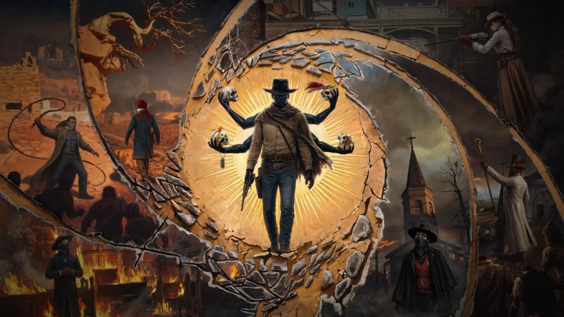 
         Primer tráiler de Guns of Eschaton, el FPS soulslike de temática western que despide a Viktor Antonov con un nuevo mundo onírico 
    
