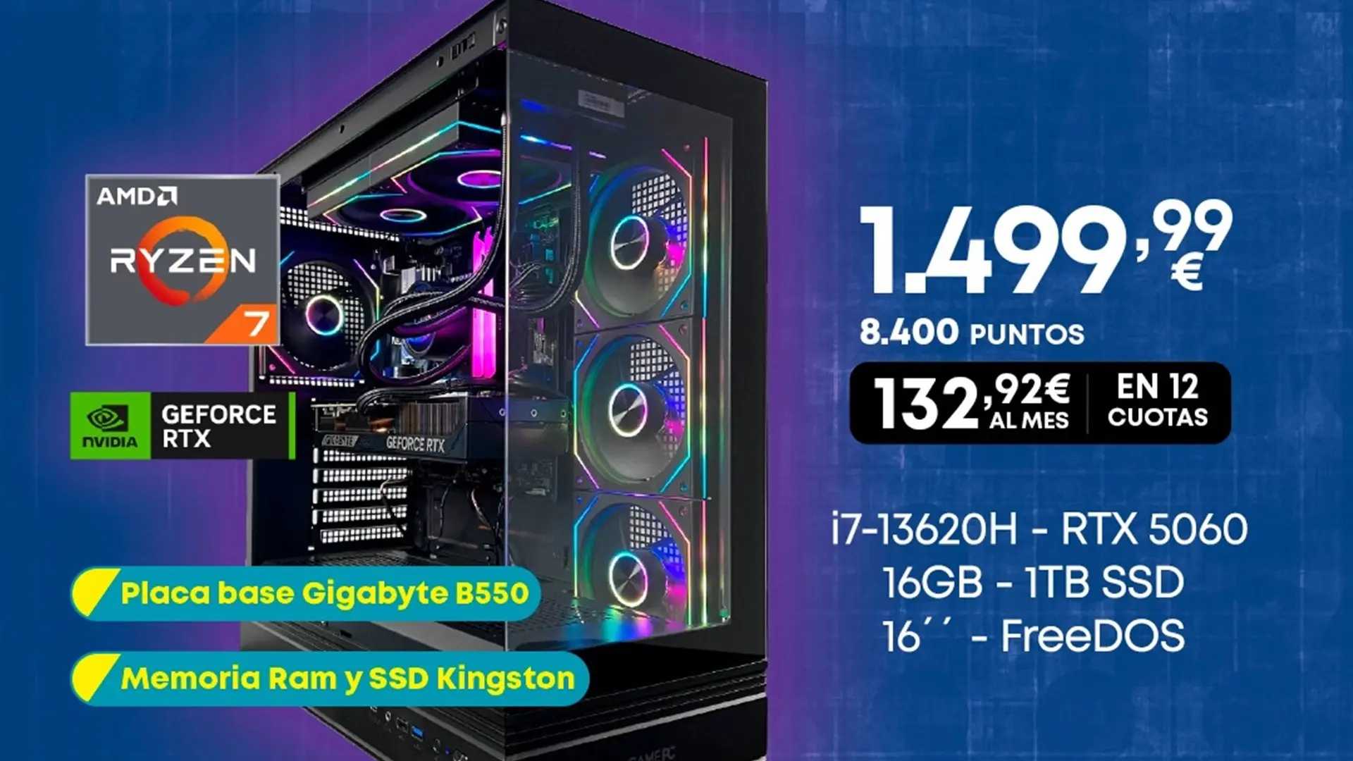 
         Los Wild PC Days en GAME llegan con ofertas y descuentos en portátiles, monitores, PC portátiles, teclados y otros periféricos 
    