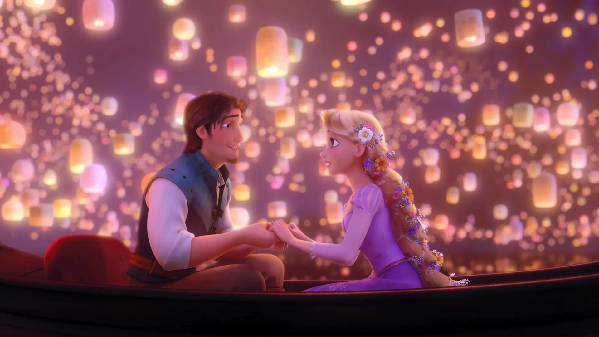 Rapunzel y Flynn en el rodaje de Enredados en imagen real
