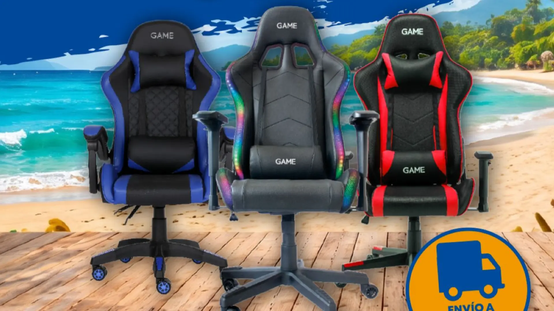 
         Consigue tu nueva silla gaming desde 70 euros con la nueva promo Verano sobre ruedas de GAME, disponible durante este mes de agosto 
    