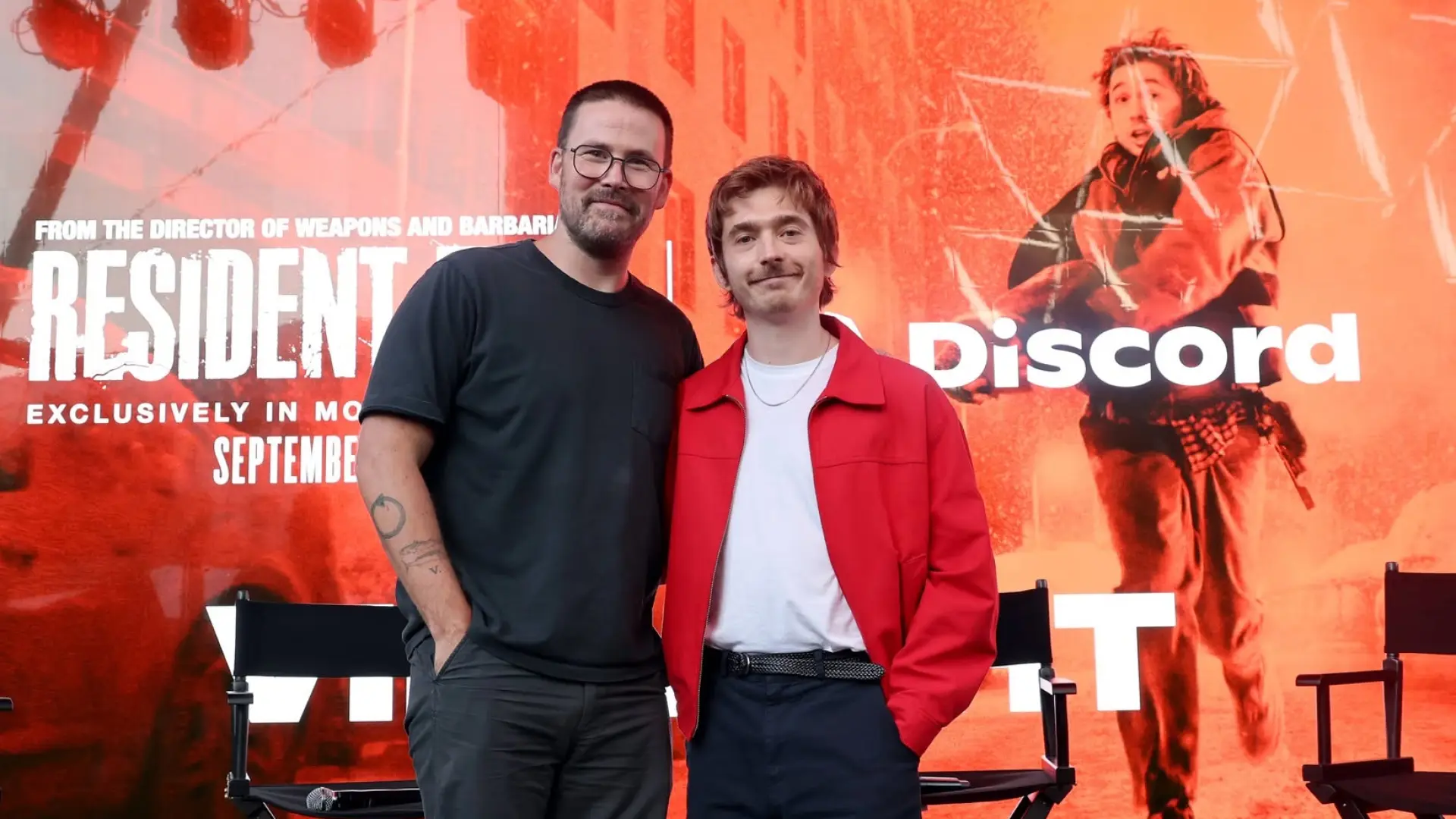 Entrevista con Zach Cregger, director de Resident Evil, y el actor Austin Abrams: "la película es una montaña rusa de 90 minutos y 86 de ellos son demenciales"