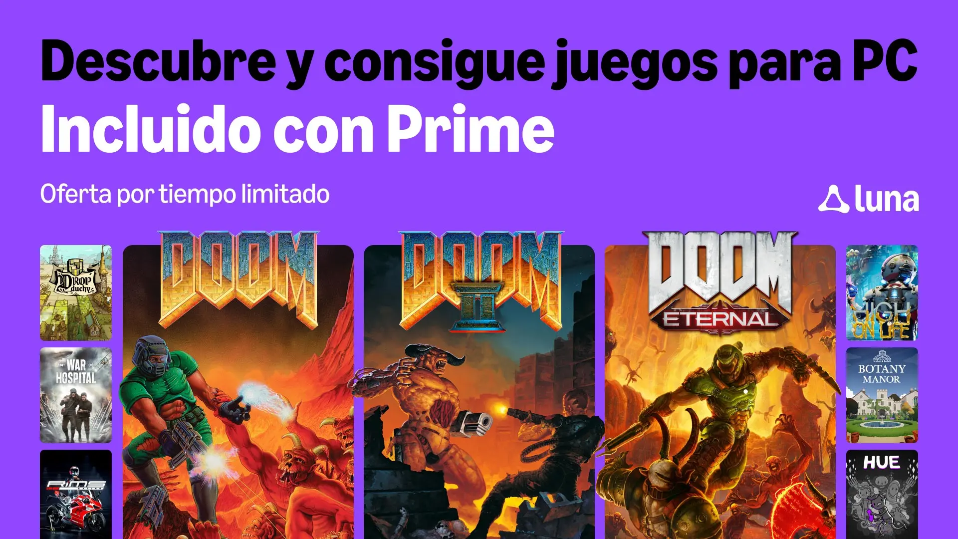 
         Anunciados los juegos de Prime Gaming de septiembre: DOOM Eternal y High On Life lideran la numerosa lista 
    