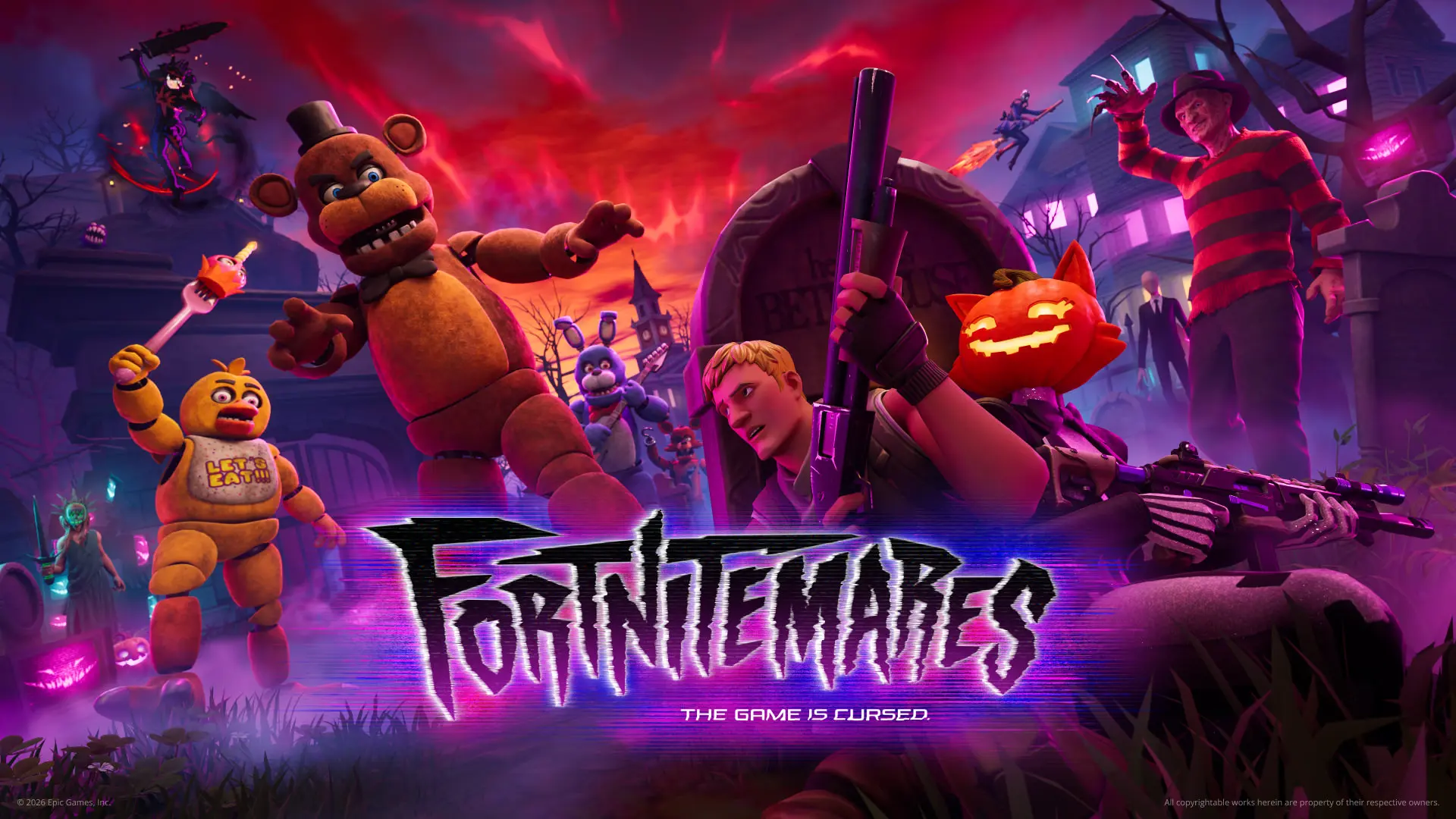 Fortnite se anticipa a Halloween y presenta Fortnitemares, sus nuevas Pesadillas con Five Nights at Freddy's, Slender Man, Obsesión y otros iconos del terror