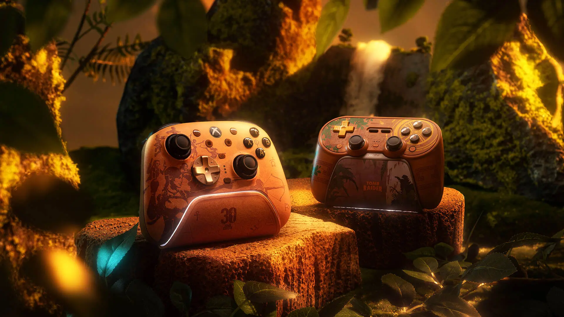 Tomb Raider anuncia mandos de 8BitDo, un set de construcción de la mansión Croft o un libro de tapa dura de Dark Horse entre las colaboraciones por el 30 aniversario