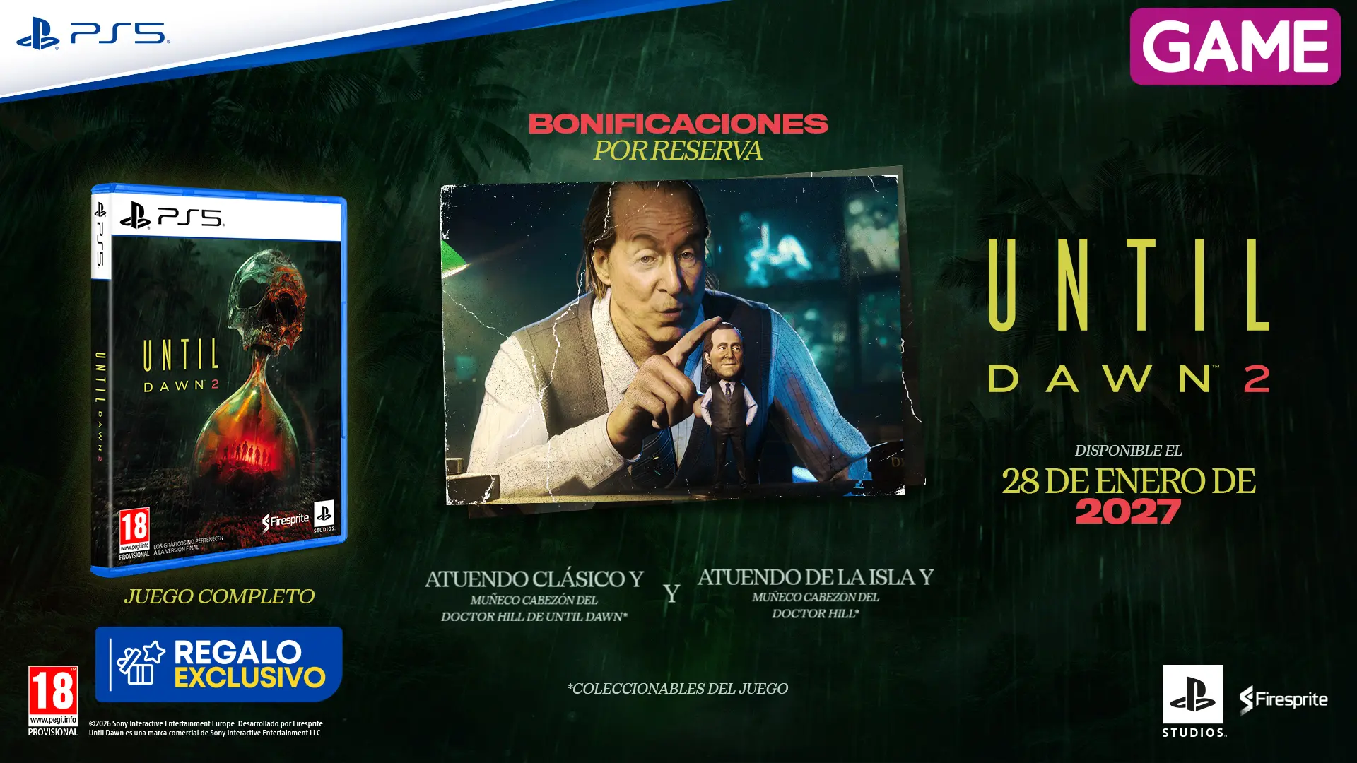 GAME vuelve a dejarte el destino en tus manos con la reserva de Until Dawn 2, aunque será complicado esquivarlo al incluir un DLC exclusivo como regalo