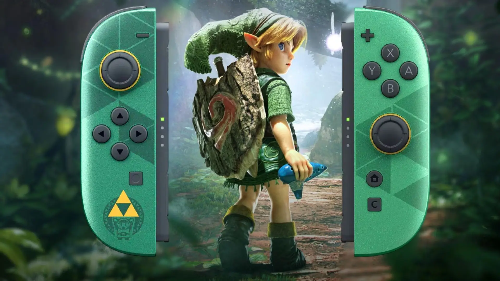 Los Joy-Con 2 de la Nintendo Switch 2 edición 40 aniversario de Zelda también presentan ese detalle que hace únicos los mandos de la consola