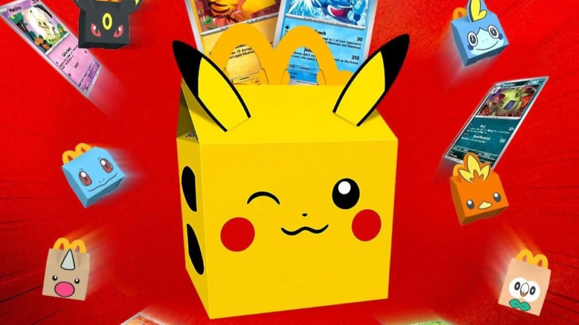 Imagen de La nueva promo de Pokémon en McDonald's confirma su lanzamiento en España para noviembre, con 15 cartas especiales, juguetes y cajas temáticas de Happy Meal