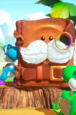 Mr. E en Yoshi and the Mysterious Book