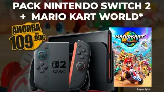 Nintendo Switch 2 con Mario Kart World por 449,99 euros