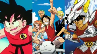 Dragon Ball, One Piece y Saint Seiya