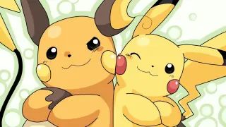 Raichu y Pikachu en Pokémon Rojo Fuego y Verde Hoja