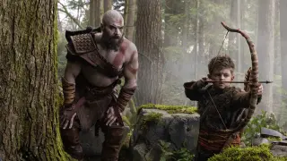 Ryan Hurst y Callum Vinson como Kratos y Atreus en God of War