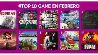 GAME muestra los juegos más vendidos durante febrero de 2026 en sus tiendas