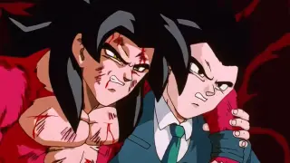 Goku y Gohan en Dragon Ball GT