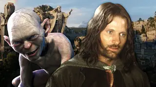 Aragorn y Gollum de El señor de los anillos