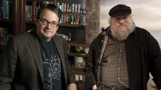Brandon Sanderson y George R. R. Martin
