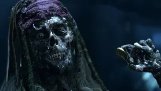 Piratas del Caribe La maldición de la Perla Negra (2003) - Jack Sparrow zombi