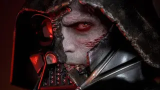 La temible figura de Darth Vader DX (Battle Damaged) de Star Wars de la marca Hot Toys