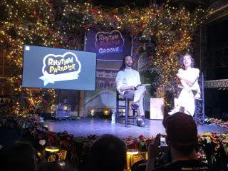 Presentación Rhythm Paradise Groove en Madrid con el bailaor José Maya