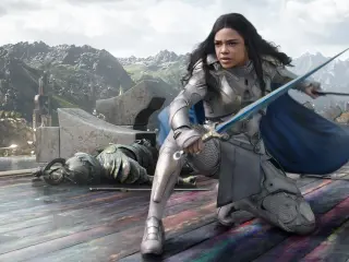 Tessa Thompson como Valquiria en Thor: Ragnarok