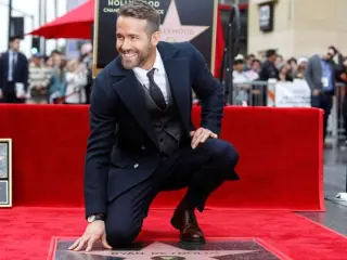 Ryan Reynolds y su estrella en el Paseo de la Fama de Hollywood