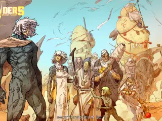 En el primer cómic de Raiders of the Broken Planet se presenta a Harec, el líder de los Raiders.