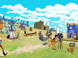 En Slap Village manejaremos a Lurditas en una historia ambientada en un anacrónico Oeste norteamericano.