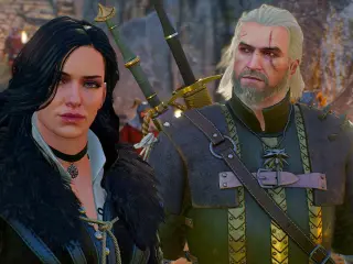 Geralt y Yennefer en The Witcher 3