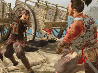 Naoe en acción en Assassin's Creed Shadows