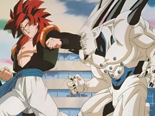 Gogeta SS4 contra Omega Shenron en Dragon Ball GT