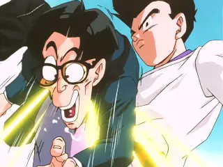 Goten se luce delante de su novia Pares frente a Baby
