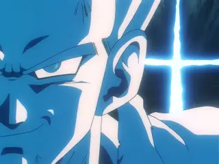 Gohan, poseído por Baby, destroza a Piccolo con un Kame Hame Ha en Dragon Ball GT