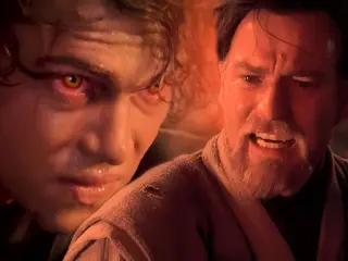 Obi-Wan Kenobi contra Anakin Skywalker en Star Wars: Episodio III