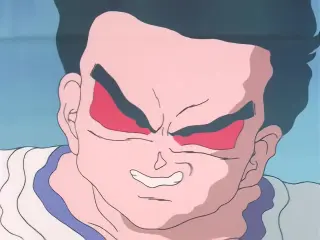 Vegeta y Bra son atacados por Gohan Baby en el episodio 27 de Dragon Ball GT