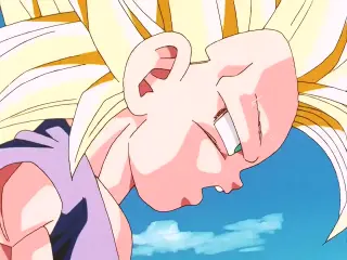Goku Super Saiyan 3 no puede hacer nada contra Vegeta Baby en Dragon Ball GT