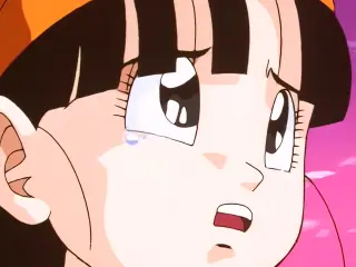 Pan llorando en el episodio 34 de Dragon Ball GT