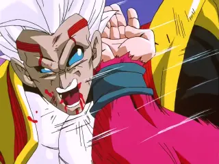 La brutal paliza que le propinó Goku Super Saiyan 4 a Vegeta Baby en Dragon Ball GT
