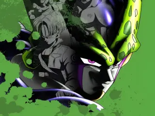 Cell y Trunks de Dragon Ball Z