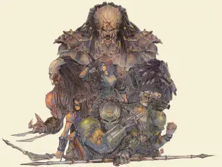 Arte conceptual de una nueva recreativa de Alien vs Predator