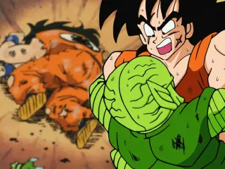 Yamcha y Saibaiman en Dragon Ball Z